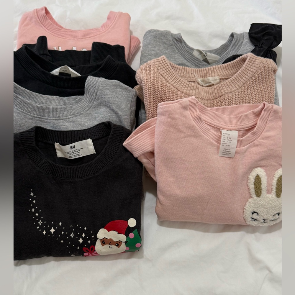 Multiple brand toddler girl Sweater Collection